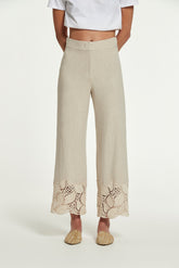 COTTON GUIPOUR SINKA TROUSERS
